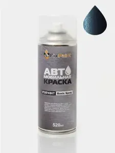 Краска PEUGEOT, код M0T4, EGYPTIAN BLUE, автомобильная эмаль FixPaint Spray в аэрозольном баллончике 520 мл