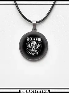 Подвеска ERAKHTINA на шнурке, "ROCK N ROLL Forever/Рок н ролл"