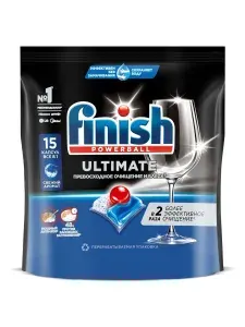 Finish Капсулы для посудомоечной машине Ultimate, 15шт