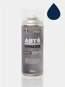 Краска VOLKSWAGEN tiguan, код L5M, INDIA BLUE, автомобильная эмаль FixPaint Spray в аэрозольном баллончике 520 мл