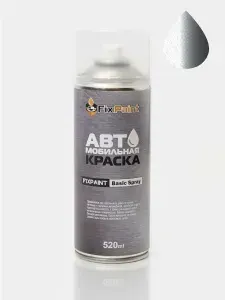 Краска MITSUBISHI L200, код U25, SILVER, автомобильная эмаль FixPaint Spray в аэрозольном баллончике 520 мл