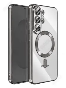 Чехол магнитный для Samsung Galaxy S26 Ultra / Самсунг Гэлэкси С26 Ультра, с поддержкой MagSafe, темно-серый