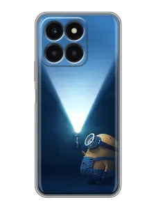 Чехол для Honor X6a с принтом миньоны (для ребенка) на Хонор Х6а