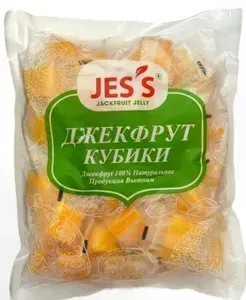 Жевательные конфеты, кубики JESS, со вкусом ДЖЕКФРУТА, 500 гр.
