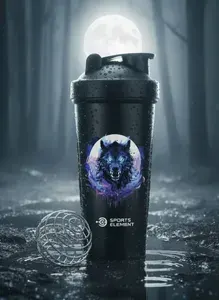 Шейкер спортивный для протеина и спортивного питания " Moon wolf " 600 мл