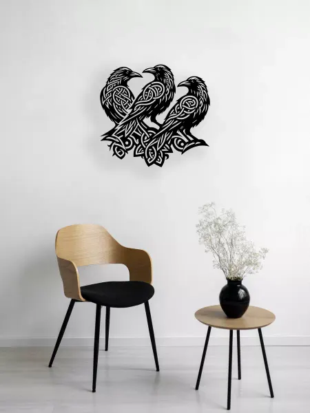Light Decor Shop Кельтские вороны панно
