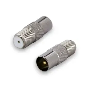 Переходник F мама ТВ папа для коаксиального кабеля RG6 (1 шт.)