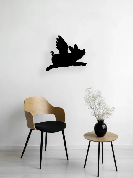 Light Decor Shop Летающая свинья панно