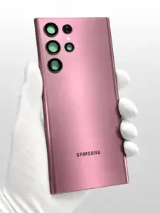 Задняя крышка Samsung S22 Ultra (S908) + стекло камеры (Бордовый) (OR)
