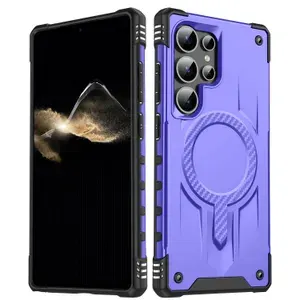 Чехол для Samsung S24 Ultra Starship Purple с поддержкой беспроводной зарядки