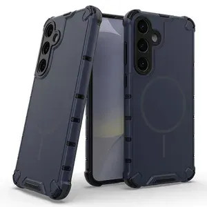Чехол для Samsung S24+ / S25+ Survivor противоударный с поддержкой беспроводной зарядки темно-синий