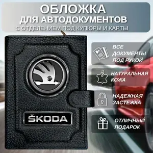 Портмоне для автодокументов с отделением под купюры Skoda