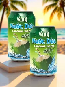 Кокосовая вода Vinut 2 шт. по 330 мл, Вьетнам
