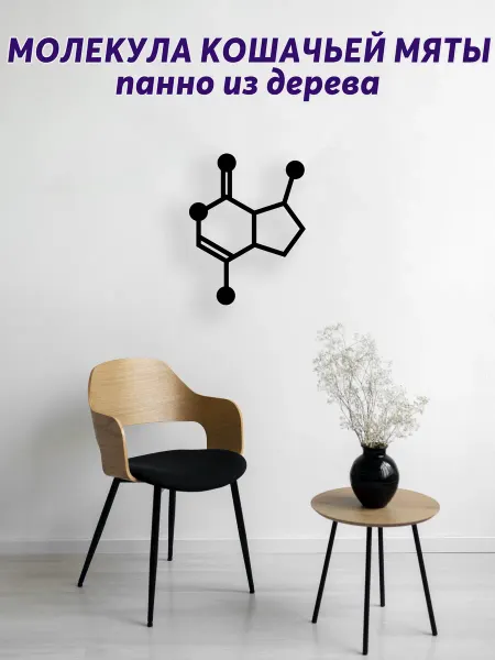 Light Decor Shop Молекула кошачьей мяты панно