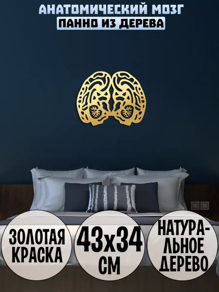 Wooden Decor Shop Мозг панно на стену