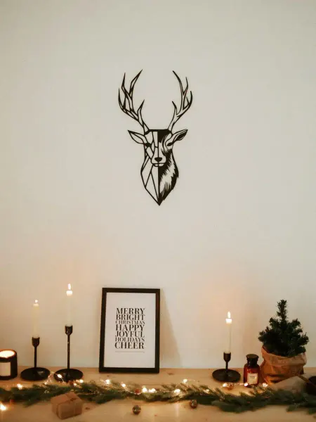 Wooden Decor Shop Олень панно на стену