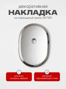 Накладка декоративная под штоковый цилиндр, хром