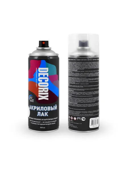 Decorix Аэрозольный лак акриловый 3 шт