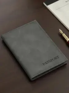 Обложка на паспорт серая
