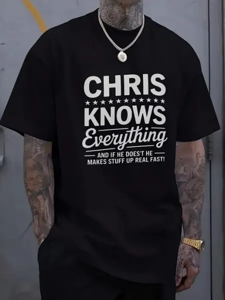 Женская футболка Мужская повседневная футболка от CHRIS