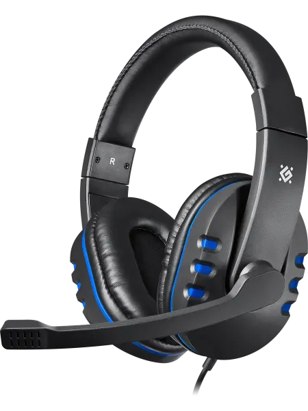 DEFENDER Наушники игровые Warhead G-160 черный+синий