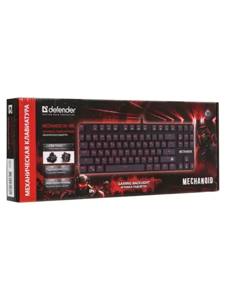 Проводная клавиатура Defender Mechanoid GK-581 USB Black