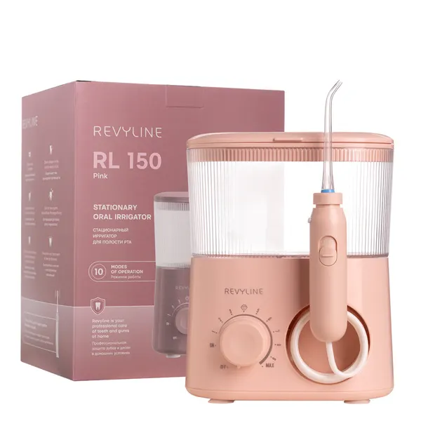 Ирригатор Revyline RL150, 10 уровней давления, контейнер для насадок