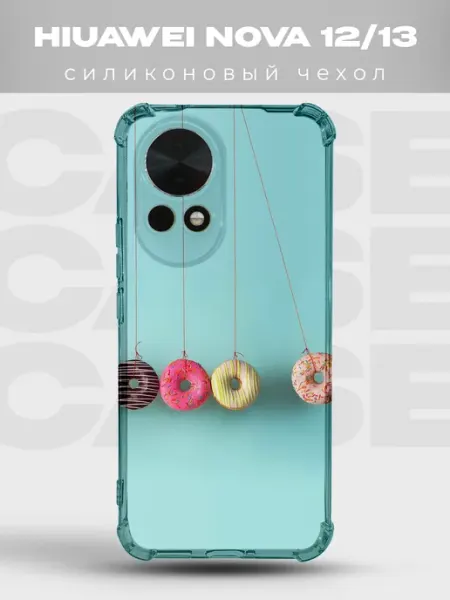 Чехол на Huawei Nova 13 с принтом Пончики PRINTberries