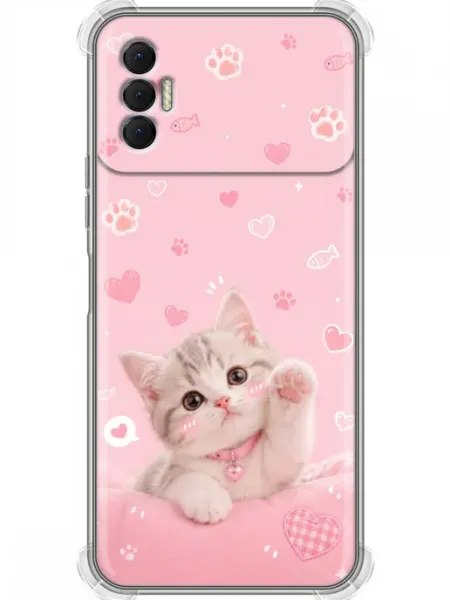 Чехол на Tecno Spark 8P Котенок для девочки 360skin
