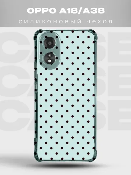 Чехол на Oppo A18 в горошек Polka Dot PRINTberries