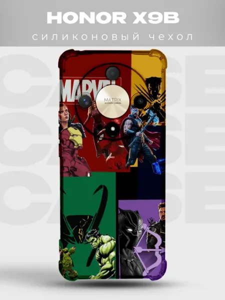 Чехол на Honor X9B Мстители avengers супергерои дум комикс PRINTberries
