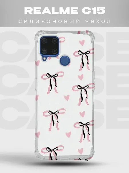 Чехол на Realme C15 в горошек Polka Dot PRINTberries