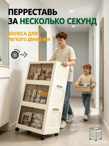 Красивый складной шкаф в спальне Velton