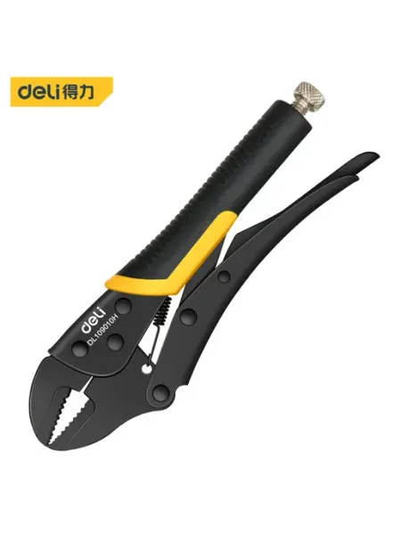 Deli Tools Плоскогубцы прямые с фиксацией (ЧР) DL109010HDeli
