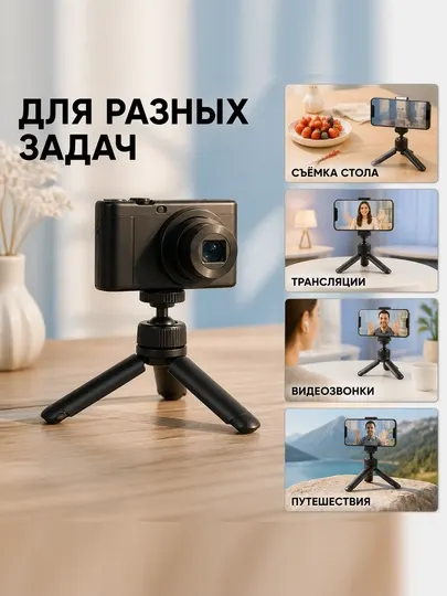 Мини-штатив — настольный и ручной штатив для смартфонов, фотоаппаратов и видеосъемки - Оборудование для фотографов
