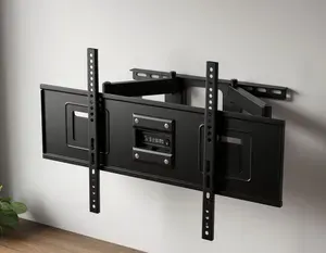 Кронштейн для телевизора DOFFLER WB 8820, наклонно-поворотный, 32"-70", чёрный, крепление на стену для телевизора до 60кг, VESA 600x400