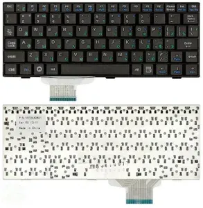 Клавиатура для ноутбуков Asus Eee PC 900, 700 Series, p/n: V072462AS1, 04GN022KRU10, MP-07C63SU-5285, русская, черная