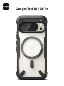 RINGKE чехол для Google Pixel 10 / 10 Pro противоударный c защитой камеры, чехол прозрачный с черным бортом