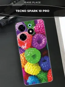 Силиконовый чехол на Tecno Spark 10 Pro / Техно Спарк10 Про яркий