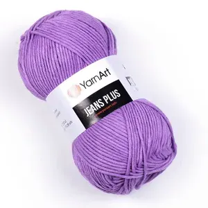 Пряжа Джинс Плюс (Jeans Plus Yarnart) упаковка 5 мотков 100 г. 160 м. 55% хлопок 45% полиакрил цвет 72 сирень