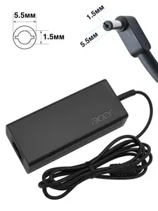 Зарядное устройство для ноутбука Acer, Aspire R 11 R3-131T-C81R, 19V - 2,37А, (Штекер: 5.5-1.5мм) 45 Вт Slim
