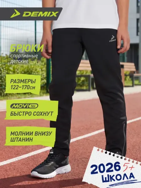 Demix Брюки спортивные мужские для фитнеса прямого кроя