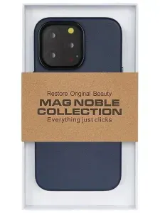 Чехол на iPhone 13 PRO, Noble кожаный, синий