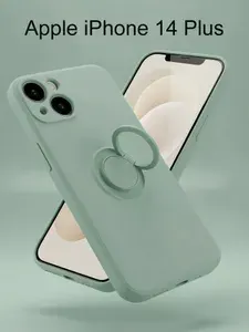 Чехол для Apple iPhone 14 Plus, с кольцом, Soft Touch, мята