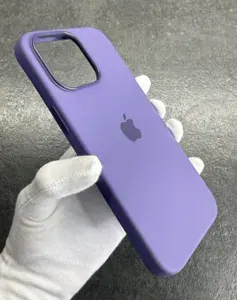 Чехол противоударный для iPhone 14 Pro Silicone Case MagSafe / Фирменная анимация / Iris_5
