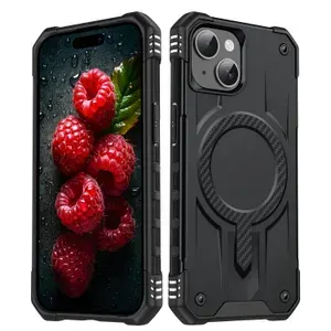 Чехол для iPhone 15 Plus Starship Black с поддержкой MagSafe
