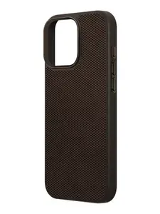 Чехол Uniq KEVA Air MagSafe на Apple iPhone 16 Pro Max ударопрочный, с покрытием из кевлара, с магнитным кольцом-держателем с функцией подставки, с кольцом Магсейф, коричневый