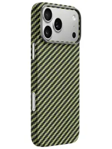 Чехол Kevlar для iPhone 17 Pro Max, темно-зеленый