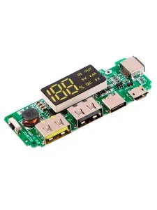 Плата зарядного устройства для литиевых батарей, LED Dual USB 5V 2.4A Micro/Type-C USB Mobile Power Bank 18650 А