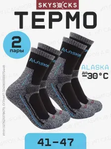 Носки Skysocks мужские мужские теплые, 2 пары